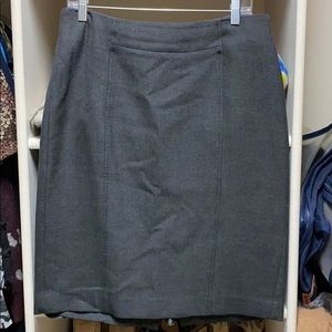 LOFT gray pencil skirt